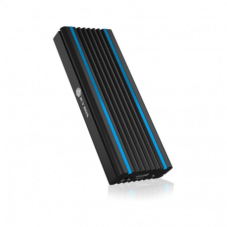 "ICY BOX IB-1824ML-C31 Externes USB-C 3.2 Gehäuse für M.2 NVMe SSD mit LED-Beleuchtung"