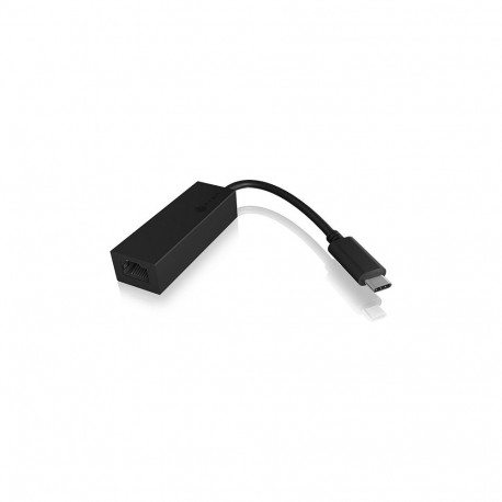 "ICY BOX IB-LAN100-C3 USB-C > Gigabit LAN (ST-BU) Adapter Schwarz"