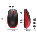 "Logitech M190 optisch wireless Red"