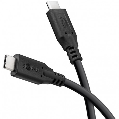 USB-C kaabel 1.0m, USB4, 240W, 8K/60Hz, must, Power Delivery,  40 Gbit/s