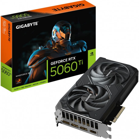 GigaByte GeForce RTX 5060 Ti WINDFORCE 8G (DLSS 4, 3x DisplayPort, 1x HDMI 2.1)