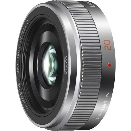Panasonic Lumix G 20mm f/1.7 II ASPH objektiiv, hõbedane