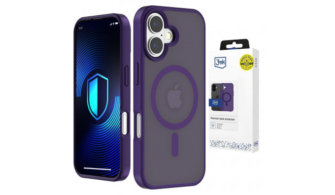 3mk Smoke MagCase for iPhone 16 - purple-translucent