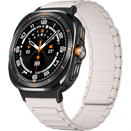 Kellarihm Trendybay Samsung Galaxy Watch Ultra 47mm, silikoon, valge