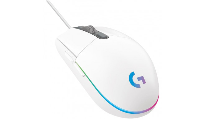 Mängurihiir Logitech G203 Lightsync, valge