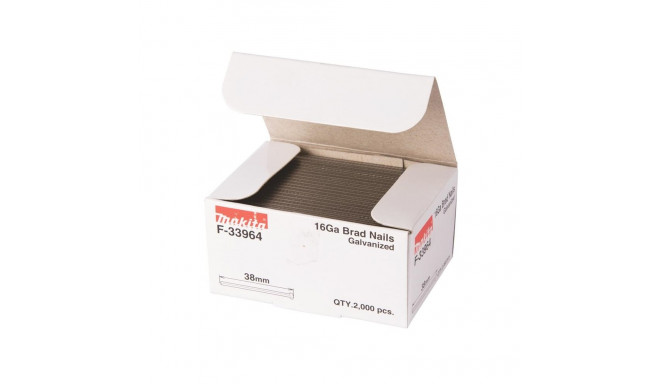 BRAD 16GA 1.6X38MM 2000PC