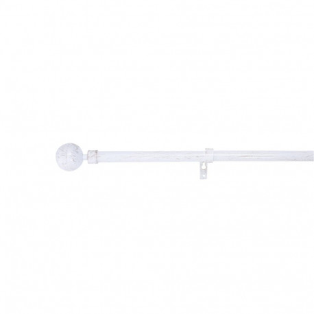 CURTAIN POLE SET 120-210 D19  WHITE/GOLD