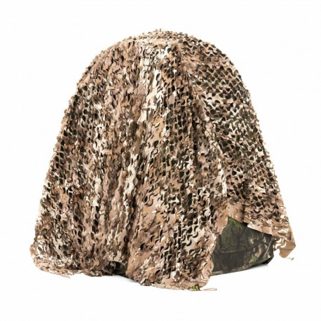 Buteo Photo Gear kamuflaaživõrk 3D lehtedega metsakamuflaaž 2.4x3m, pruun