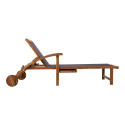Deck chair FABIOLA black