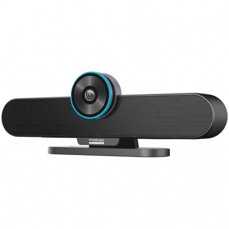 Prestigio Solutions Video Conferencing Collaboration Bar Gamma: 4K UHD, 8.5MP, 6 mic, 6m (Range), 2 