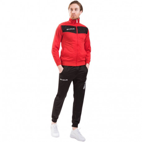 Givova spordidressid Tuta Visa TR018 1210 triatsetaat L, punane-must