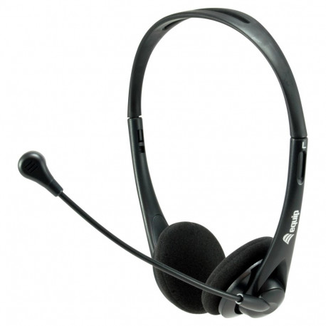 "Equip Stereo-Headset Wired mit Mikro 3,5mm 1.80m schwarz"