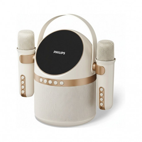 "Philips TAS2509WT/00 Karoke Speaker Dual Mic white"
