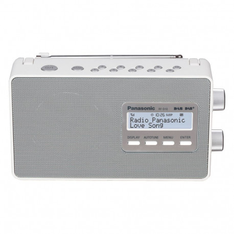 "Panasonic RF-D10EG Tragbares DAB-Radio 2 Watt silver"