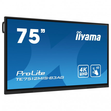 "189,3cm/75"" (3840x2160) iiyama ProLite TE7512MIS-B3AG 16:9 K UHD IPS 24/7 Digital Signage 8ms 60Hz