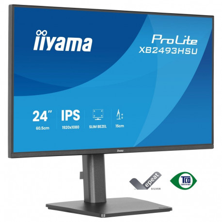 "60,5cm/23,8"" (1920x1080) iiyama ProLite XB2493HSU-B1 16:9 FHD IPS 4ms 60Hz VGA HDMI DisplayPort US