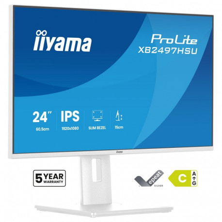 iiyama ProLite XB2497HSU-W1 monitor 60,5 cm (24") valge