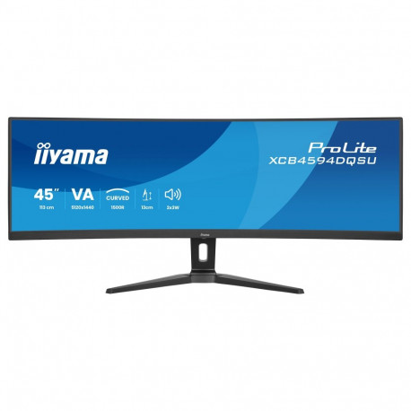 "iiyama ProLite XCB4594DQSU-B1 Curved-Monitor 113 cm (44,5"") mattschwarz"
