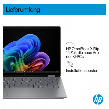 "HP OmniBook X Flip 14-fm0455ng Next Gen AI CU7 256V/16GB/1TBSSD/W11Home 3k Touch"