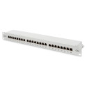 "DIGITUS Patchpanel 1HE 24-Port Cat5e geschirmt grau"