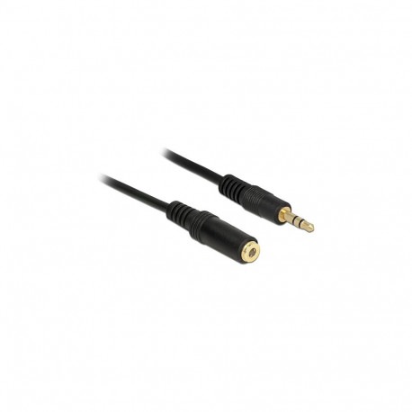"Klinkenverlängerungskabel 3,5 mm 3 Pin Stecker > Buchse 2 m schwarz"