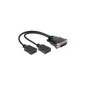 Adapterkaabel DMS-59 pistik - 2x HDMI B