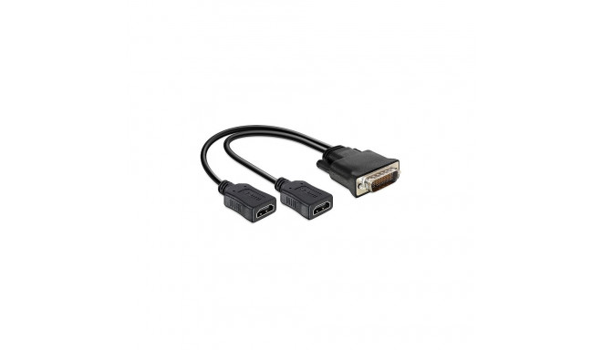 Adapter DMS-59 pistik > 2 x HDMI pesa 20cm