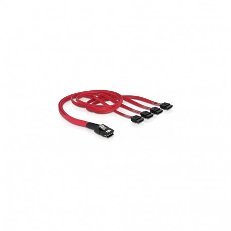 "Kabel Mini SAS SFF-8087 > 4 x SATA 7 Pin 0,5 m"