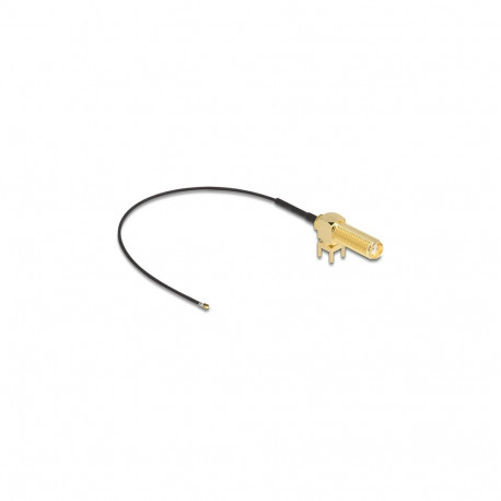 Delock antennikaabel SMA 90 PCB pesa paigaldamiseks I-PEX Inc. MHF 4L pistik 1.13 15cm keerme pikkus