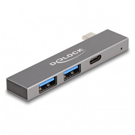 "DELOCK 3 Port Slim USB Hub mit USB Type-C zu 1 x USB 5 Gbps USB Type-C + 2 x USB 5 Gbps Typ-A"
