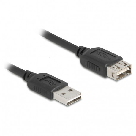 Delock USB 2.0 EASY USB tüüp-A isane kuni tüüp-A emane pikenduskaabel 0.5 m