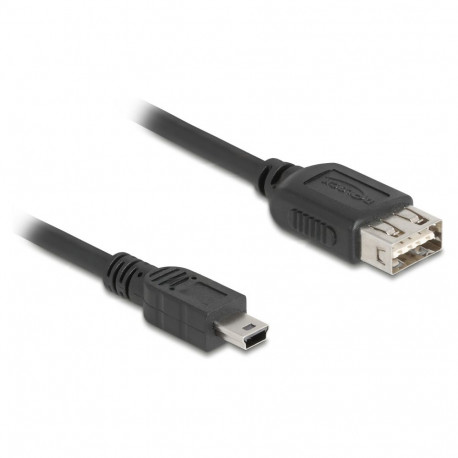 Delock USB 2.0 kaabel USB Mini-B pistik EASY USB A-tüüpi pesa 0.2 m
