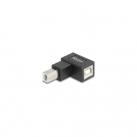 "DELOCK Adapter USB 2.0 B Stecker zu B Buchse 90° gew. oben"