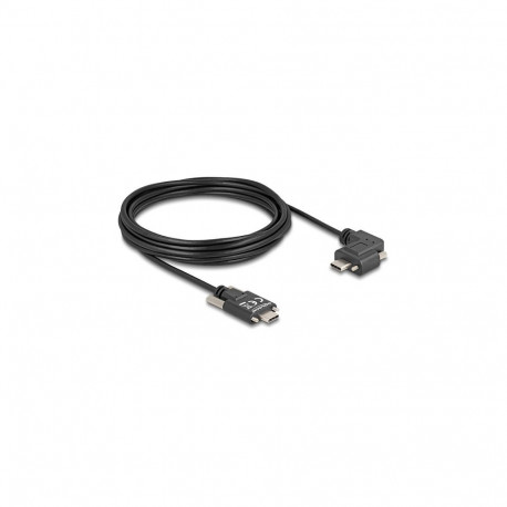 "USB 2.0 Kabel USB Type-C™ Stecker mit Schrauben zu USB Type-C™ Stecker mit Schrauben gewinkelt link