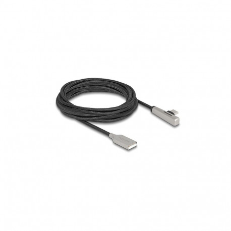 "USB 2.0 Kabel Typ-A Stecker zu USB Type-C™ Stecker gewinkelt mit LED und Schnellladefunktion 60 W 3