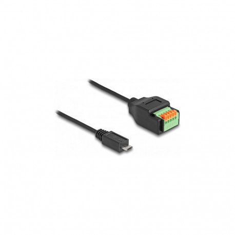 "DELOCK USB 2.0 Kabel Typ Micro-B St > Terminalblock Adapter"