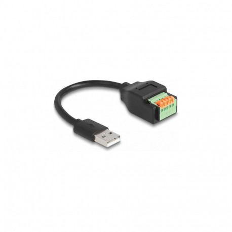 "DELOCK USB 2.0 Kabel Typ-A St > Terminalblock Adapter 15cm"