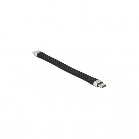 "DELOCK USB 2.0 FPC Flachbandkabel USB Type-C zu USB Typ Micro-B 13.5 cm PD 3 A"