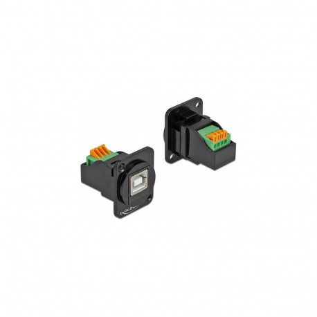 "D-Typ Modul USB 2.0 Typ-B Buchse zu Terminalblock"