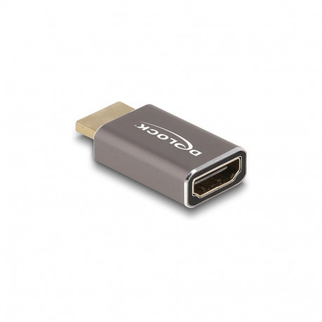 Delock HDMI adapter pistik-pesa 8K 60 Hz hall metallist