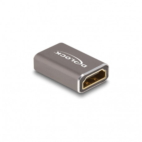 "HDMI Adapter Buchse zu Buchse 8K 60 Hz grau Metall"