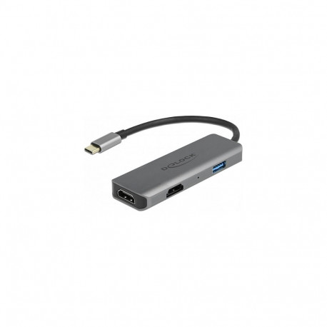 USB Type-C™-adapter kahe HDMI-pordi, 4K 60Hz ja USB-pordiga