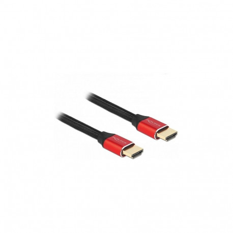 DELOCK Ultra High Speed HDMI kaabel 48 Gbps 8K 60Hz punane 0.5m sertifitseeritud