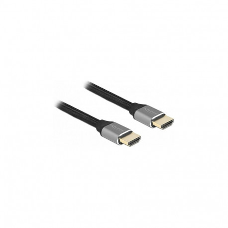 "DELOCK Ultra High Speed HDMI Kabel 48 Gbps 8K 60Hz grau 1m zertifiziert"