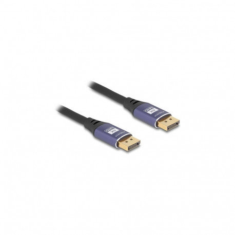 Delock DisplayPort kaabel 8K 60 Hz 3m lilla metallist