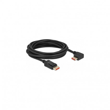 DisplayPort-kaabel sirge pistiku ja 90° paremale suunatud nurkpistikuga 8K 60Hz 5m