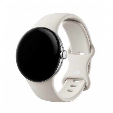 "Google Pixel Watch 3 (41mm). Performance Loop Band. Porcelain."