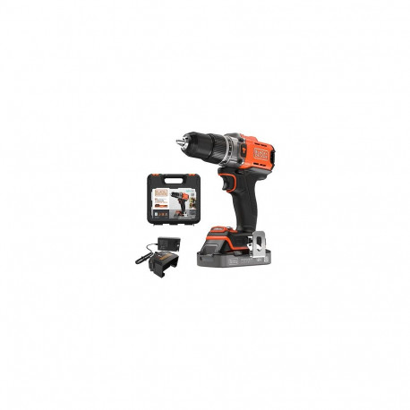 Black&Decker akuga lööktrell 18V 2Ah kohvriga BCD383D1XK