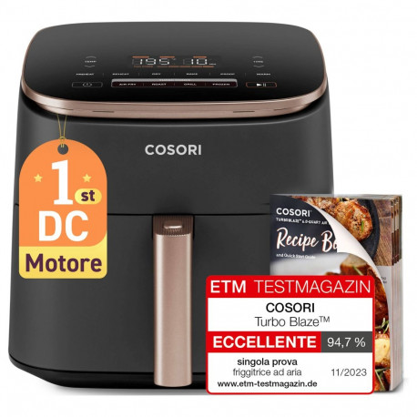 Cosori Turbo Blaze must kuumaõhufritüür