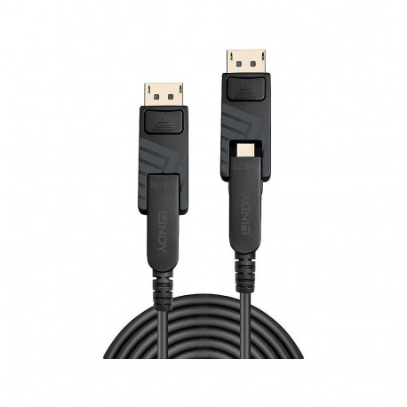 "LINDY DisplayPort Fibre Optic Hybrid 1.4 Kabel 10m"